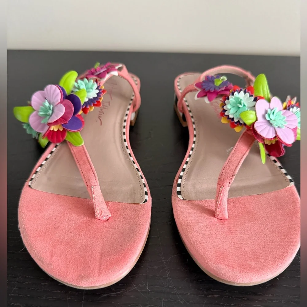 Betsey Johnson Esmee Floral T-Strap Sandals – Size 6 - Picture 3 of 6